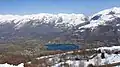 Der 2159 m hohe Montious (etwa in der Mitte)