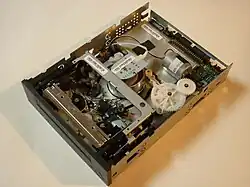 Geöffnetes VXA-1 Laufwerk von oben