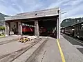 Fahrzeug- und Werkstatthalle der Museumsbahn, 2022