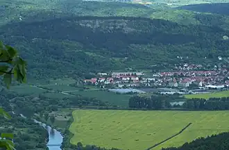 Ansicht von Süden vom Heldrastein