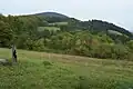Blick vom Parkplatz an der Emberghütte auf den Emberg