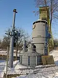 Alte Zentrifugalpumpe des Rückpumpwerks