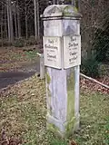 Wegweisersäule Kurort Hartha, Siedlung