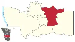 Karte Stampriet in Namibia
