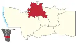 Karte Kalkrand in Namibia