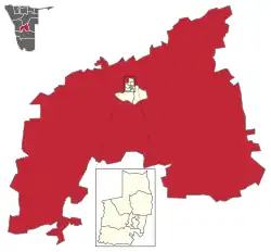 Karte Groot Aub in Namibia