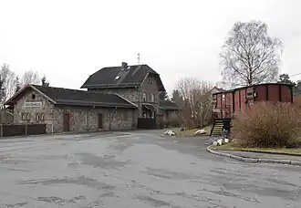 Bahnhof Waidhaus mit Denkmalwagen, 2011