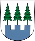 Wappen von Wald um 1900 (nach einem Kaffee-Hag-Sammelbild)