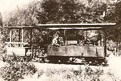 25 PS starke GEBUS-Lok der Waldbahn Hintersee (1925)