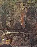 Rettenbach­wildnis bei Ischl (Der Hohen­zollern-Wasserfall im Jainzen­tal), F.G. Waldmüller, 1832[6]