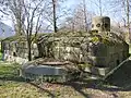 Blockhaus mit Beobachtungskuppel im Gäsi, Walensee