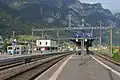 Blick auf das Perron der Geleise 3/4 im Jahr 2015
