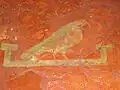 Detail einer Wandmalerei aus dem Korridor von Haus XXI, 2