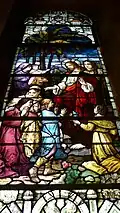 Wallerfangen, Hospitalkapelle, Fenster „Jesus segnet die Kinder“
