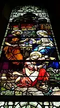 Wallerfangen, Hospitalkapelle, Fenster „Die heilige Familie in Nazareth“