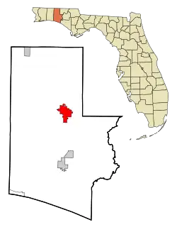 Lage im Walton County und in Florida