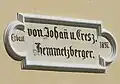 Inschrift bez. 1897