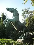 Emscherbrücher vor der Flora Marzina, Skulptur von Gustav Müller-Blankenstein, 1960
