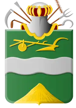 Soest (Niederlande), einziges Gemeindewappen in NL mit Helm statt Krone