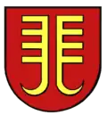 Zwei abgekehrte, gestürzte Zahnstangen (Bieselsberg)[6]