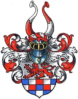 Wappen derer von Cornberg im Wappenbuch des Westfälischen Adels.