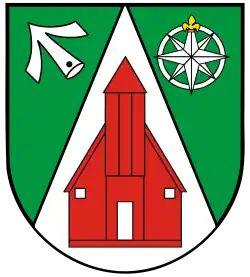 Eine Windrose im Wappen von Gallin