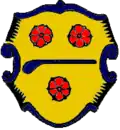 blaue Keule im Wappen von Helmstadt