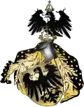 Handregistratur, um 1446.[5] Wappen von Friedrich&nbsp;III. als römisch-deutscher König