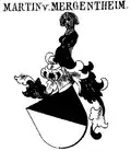 Wappen der Martin von Mergentheim in Siebmachers Wappenbuch