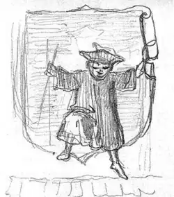 Das Münchner Kindl steigt aus dem Wappenschild (1847)