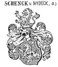 Wappen der Schenk von Nideggen im Baltikum in Siebmachers Wappenbuch