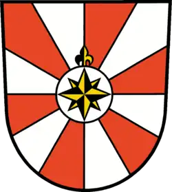 Schönefeld, Nordrichtung durch gespaltene Lilie dargestellt