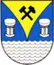 Heraldisch korrekte Version mit silbernen Bechern