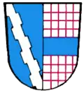 Wechselzinnenbalken als Wappenelement der Gemeinde Stammham