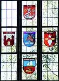 Wappenfenster der Partnerstädte/-gemeinden von Anklam (*&nbsp;2015)