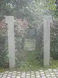 Vergitterter Blindeingang im Norden.