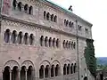 Palas der Wartburg, Hofseite (im 19.&nbsp;Jh. von der Krayenburg hierher umgesetzte Fenster), Thüringen