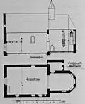 Längsschnitt und Grundriss
