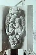 Wasserspeier für Schloss Schweinsburg, noch in seinem Atelier