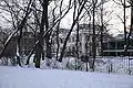 Rückwärtige Ansicht des Palastes mit dem rechts angebauten Pavillon aus den 1960er Jahren