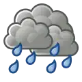 Vorhersage­symbol: „Regen­schauer“