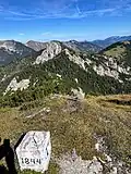Wechselkopf, am Gipfel mit Blick nach Norden zur Rappenklammspitze
