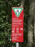 Schild am Teich, 2012