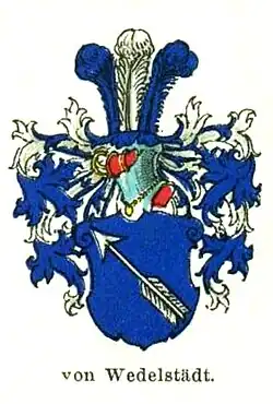 Wappen derer von Wedelstaedt.