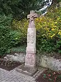 Nahaufnahme des Wegekreuzes