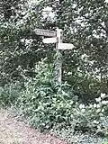 Wegweiser am Weg zwischen Reith, Fehrenbruch und Farven