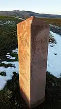 Wegweisersäule bei Rochlitz (Sachsen)