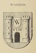 Das Wappen zwischen 1808 und 1835 in Siebmacher’s Wappenbuch (von Clericus, von Hefner und Gautsch)