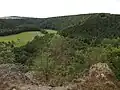 Blick vom Weiberstein in das Elstertal
