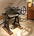 Radschneidemaschine der Firma Karl Krause im Museum Neues Weimar